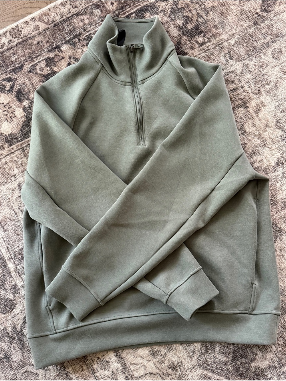 lululemon athletica Men's Quarter-Zip Pullover - Olive